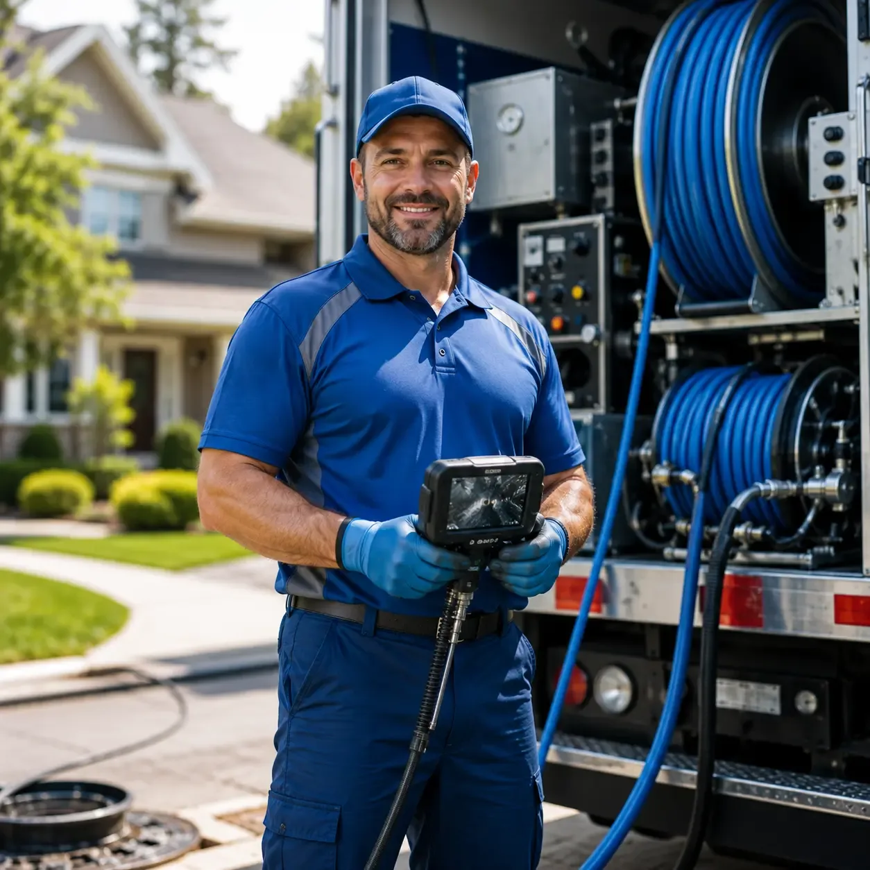Local outdoor drain cleaning specialists in Burghill, OH